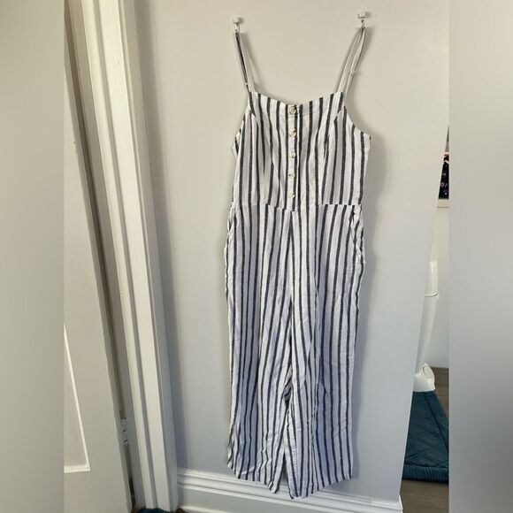 Old navy women’s xs vertical stripes jumpsuit - Picture 1 of 8